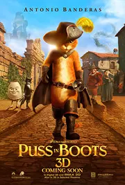 Plakat do filmu Puss in boots 2011